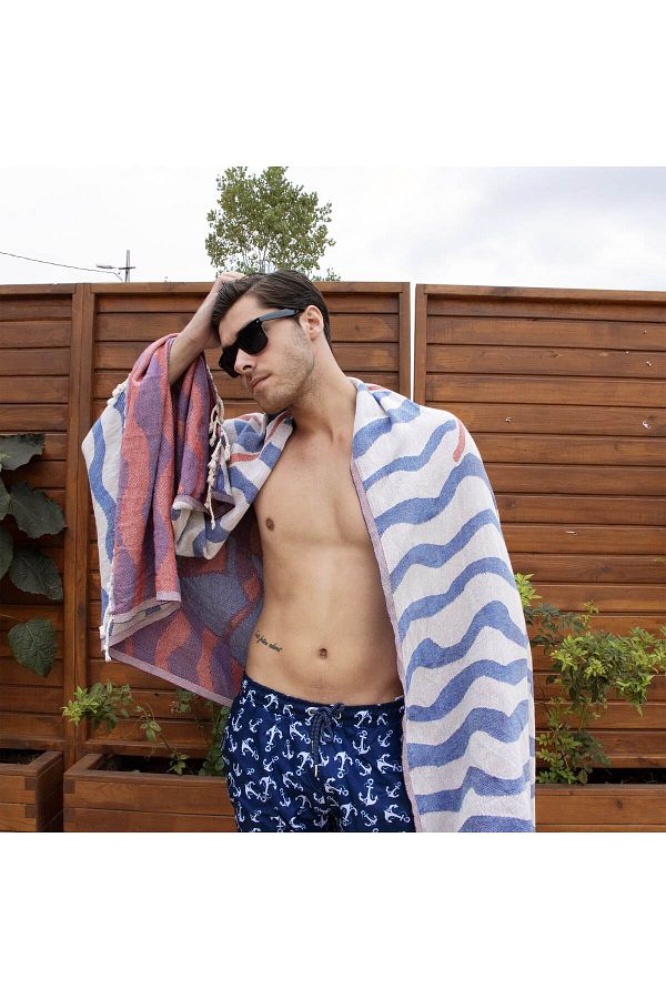 ANEMOSS Turkish Beach Towel 39 x 70 100 Cotton Extra Large Turkish Peshtemal Trendyol