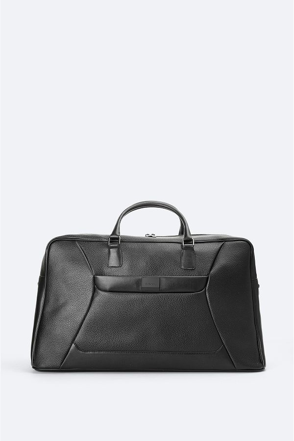 Avva-Men's Black Leather Look Travel Bag A41Y9106 1