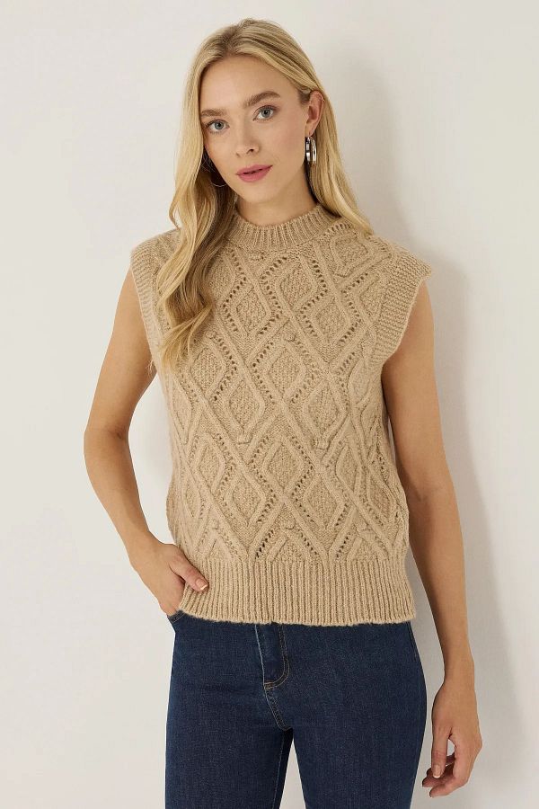 Hiccup Crew Neck Knitwear Sweater Trendyol