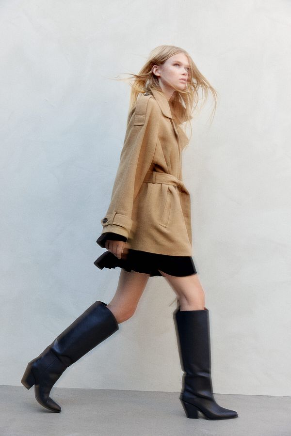 H&M-Short Sailor Coat with Felt 1