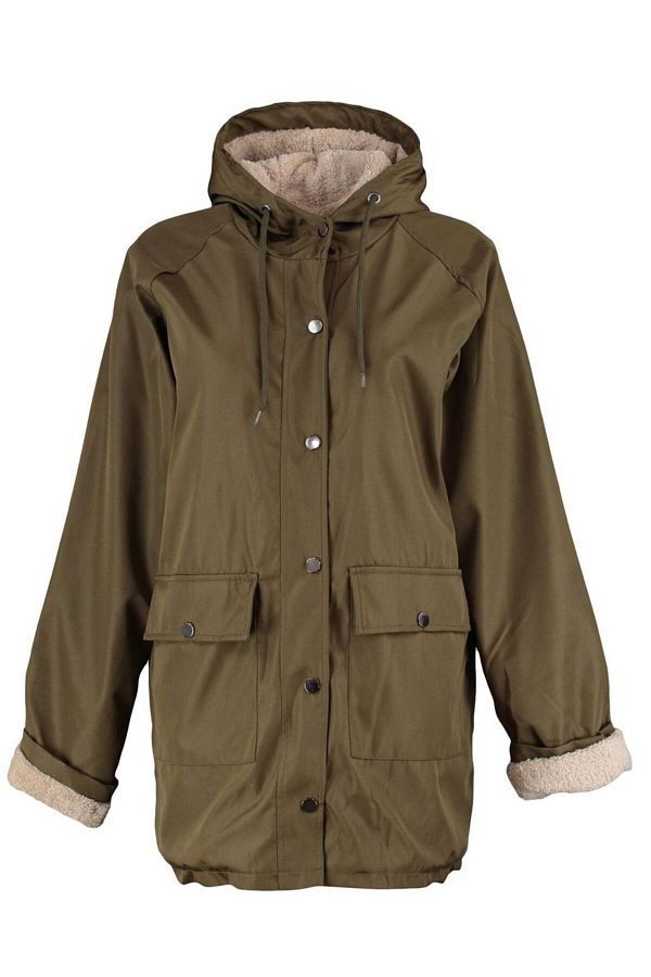 Stylish raincoat with hood on sale