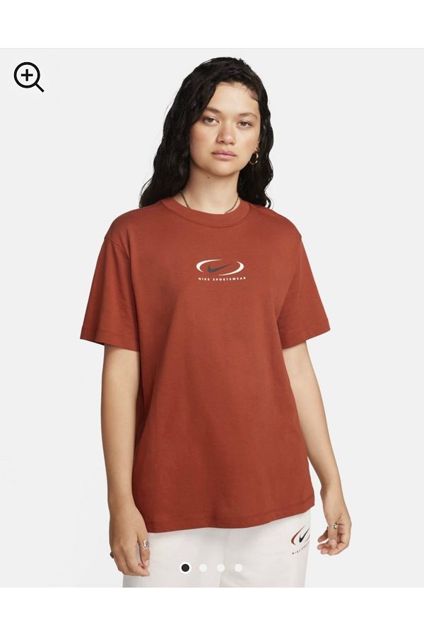 Nike boyfriend t shirt orange online