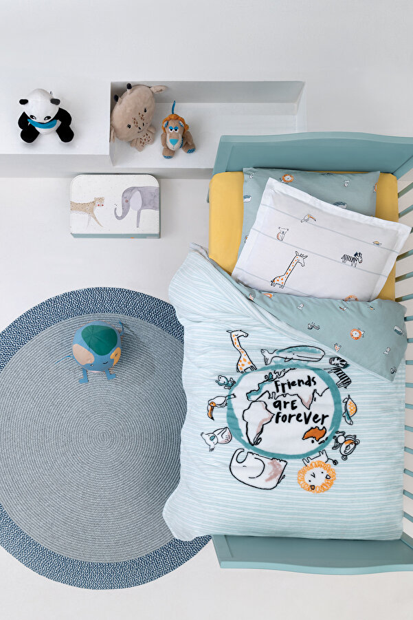 Yataş Mini Friends Wellsof Bebek Battaniyesi - Nil Yeşili