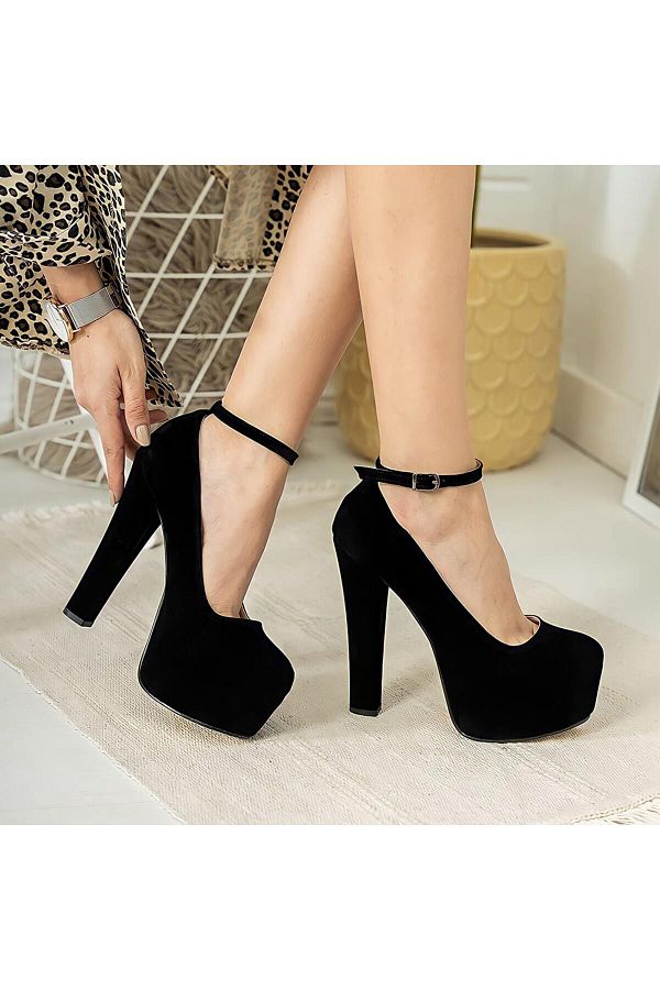Bereket Kundura Women s Hidden Platform High Heeled Very Stylish Ankle Lace Up Shoes Trendyol