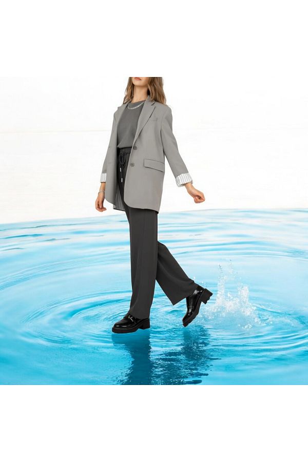 Thick blazer coat deals