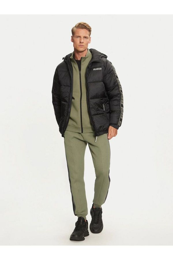 Guess black winter jacket hotsell
