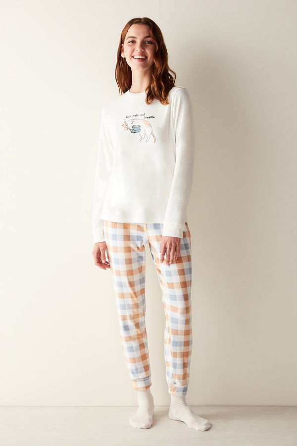 Penti-Set de pijamale Keep Calm Fuzzy 1
