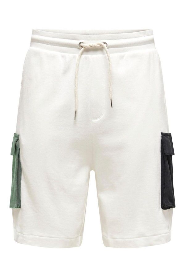 Only Sons Onsn colas Rlx Cb Shorts white Trendyol