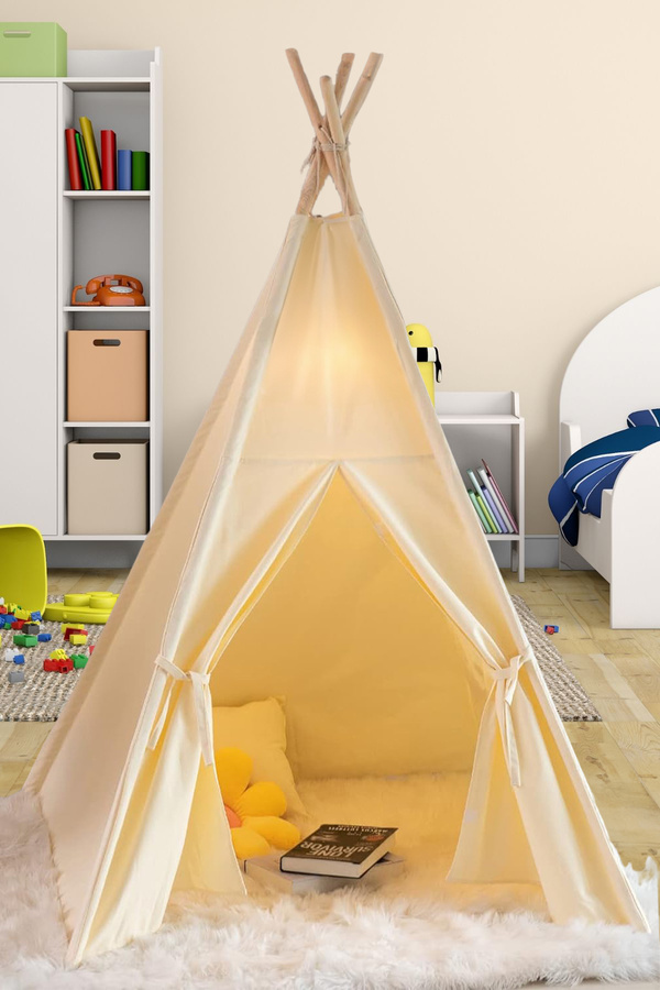 Irk Lemoon Eğlenceli Bahçe & Ev Oyun Alanı Geniş Ahşap Direkli Çocuk Oyun Çadırı