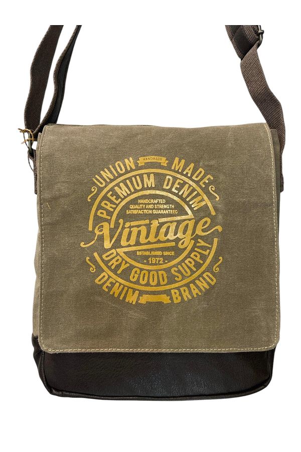 Old Cotton Quality Waterproof Canvas Messenger Bag Western Bag 25 cm X 30 cm Trendyol