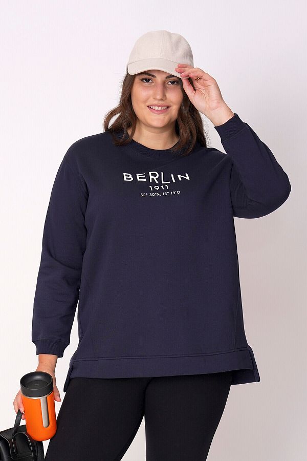 Buyuk Moda Polar Berlin Sweatshirt Relaxed Fit Trendyol