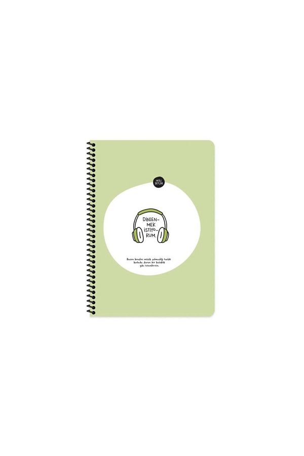 Hisli Şeyler-A4 Lined Sharp Spiral Notebook - 80yp 1