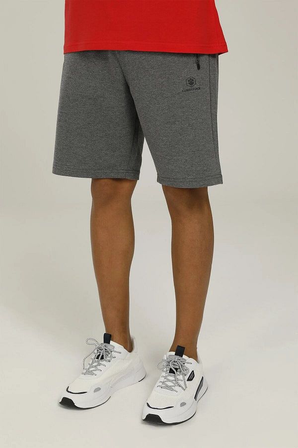 lumberjack-Elastic Waist Anthracite Men's Shorts 2sct1033fx 1