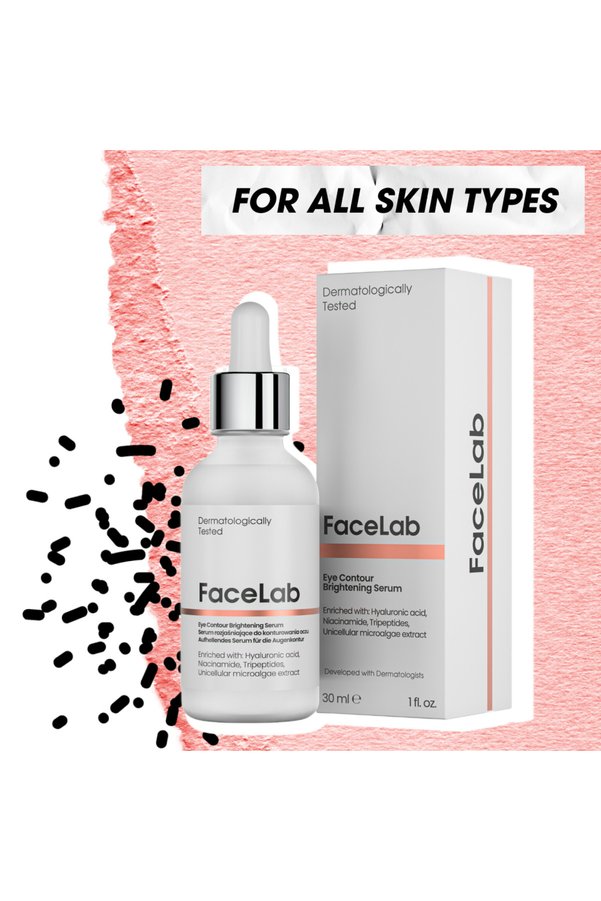 FaceLab Augencontour-Serum Mit Hyaluron & Peptiden – 30 Ml, Aufhellend, Festigend, Für Alle Hauttypen