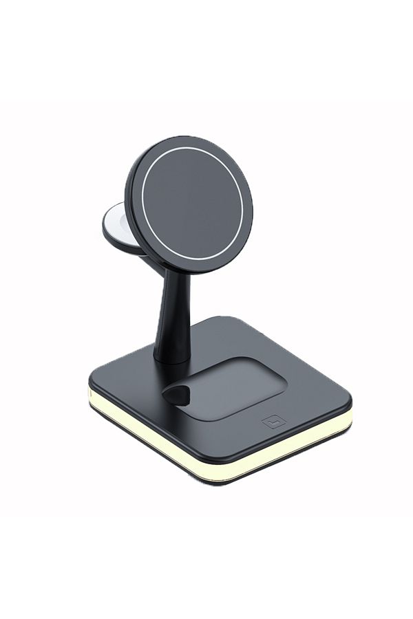 Vikefon-3 In 1 25W 3 in 1 Magnetic Wireless Charger Stand For iPhone 12 13 14 15 Pro Max Airpods Apple watch 1