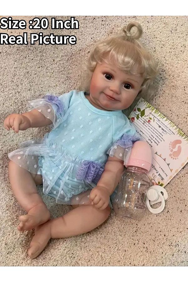 Choice 20 Inch Full Body Silicone Vinyl Bebe Reborn Doll Maddie Handmade Soft Touch Newborn Baby Doll Trendyol