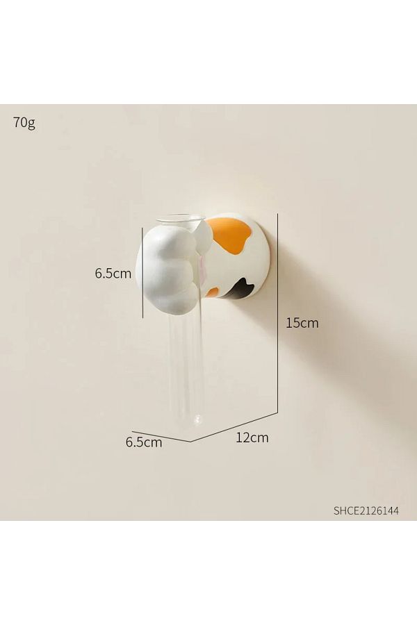 Choice-Home Decoration Creative Cat Claw Wall Vase for Dried Flower Modern Style Interior Hanging Orname... 1