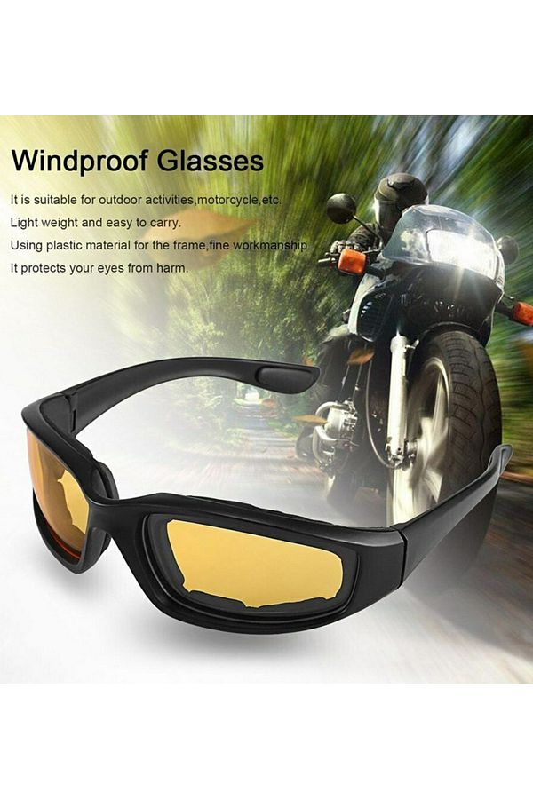 Choice Motorcycle Wind Sand Riding Glasses Anti Glare Motorcycle Glasses Polarized Night Driving Lens Gl. Trendyol