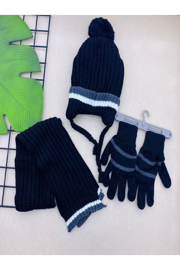 ORZ K DS Orzi Kids Hat Beanie Gloves Set Trendyol
