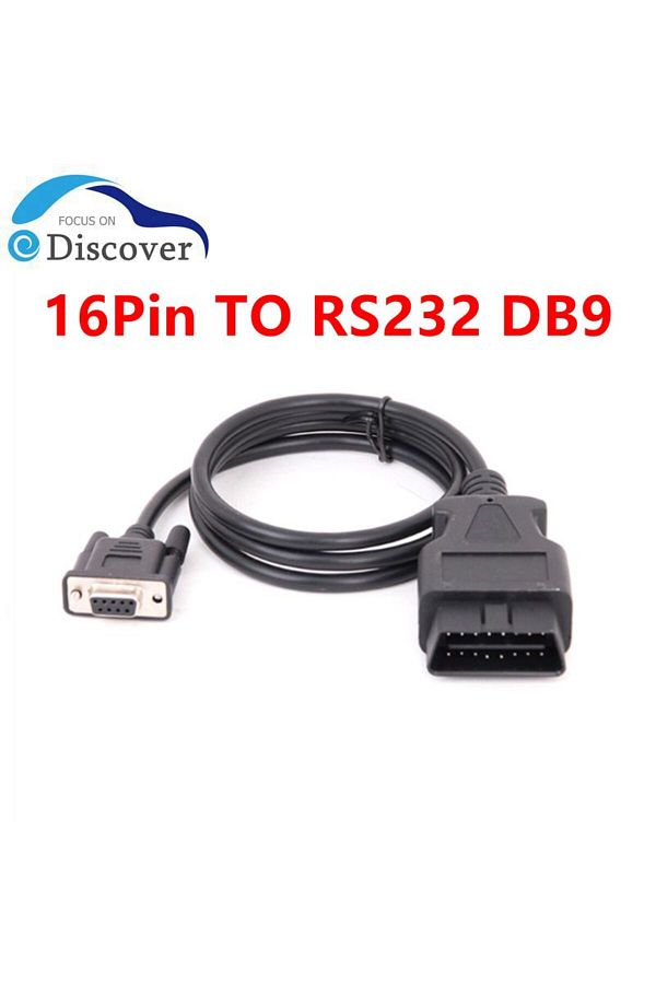 Choice-OBD 16Pin To DB9 RS232 Serial Port Extension Cable RS232 Connector OBDII 16 Pin To DB9 Female Aut... 1