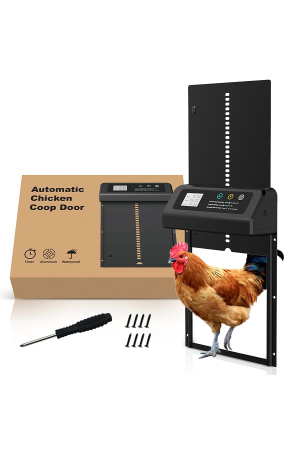 Choice-Automatic Chicken Coop Door, Automatic Chicken Door with Timer, Anti-Pinch & Light Sensor Chicken... 1