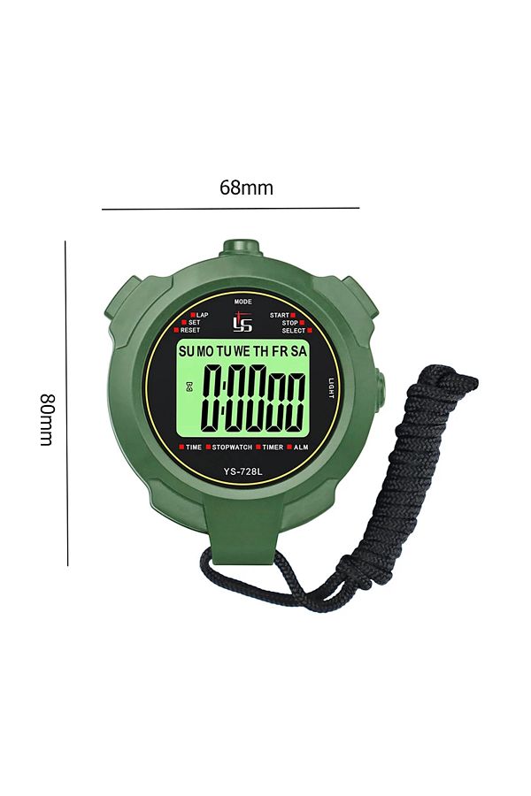 Choice Classic Waterproof Digital Stopwatch Professional LCD Display Sports Training Alarm Clock Timer S. Trendyol