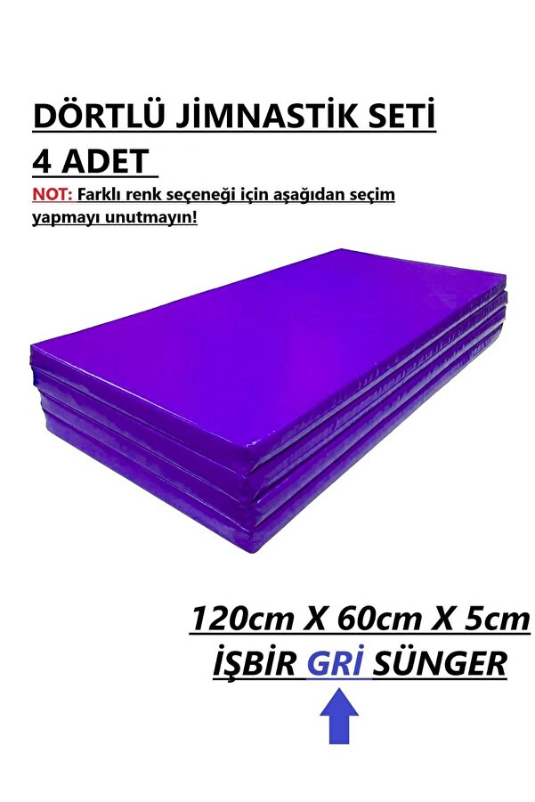 gürteks Dörtlü Set 60x120x5 Cm Çocuk Jimnastik Minderi (PVC)