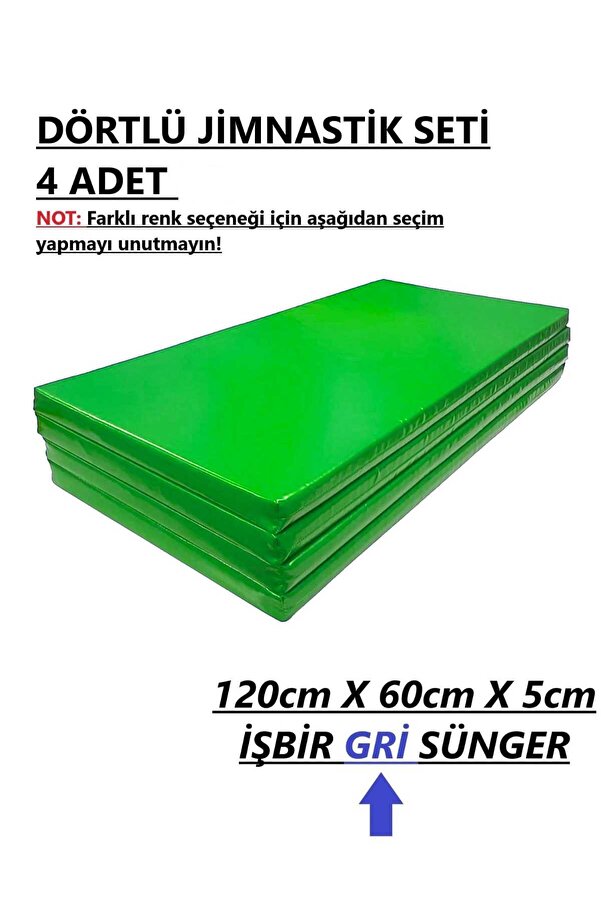 gürteks Dörtlü Set 60x120x5 Cm Çocuk Jimnastik Minderi (PVC)