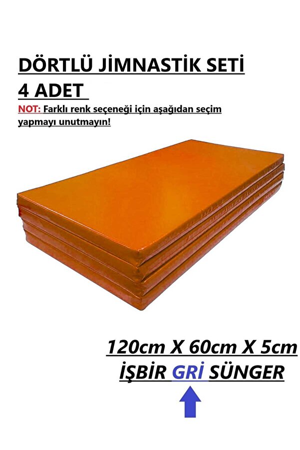 gürteks Dörtlü Set 60x120x5 Cm Çocuk Jimnastik Minderi (PVC)