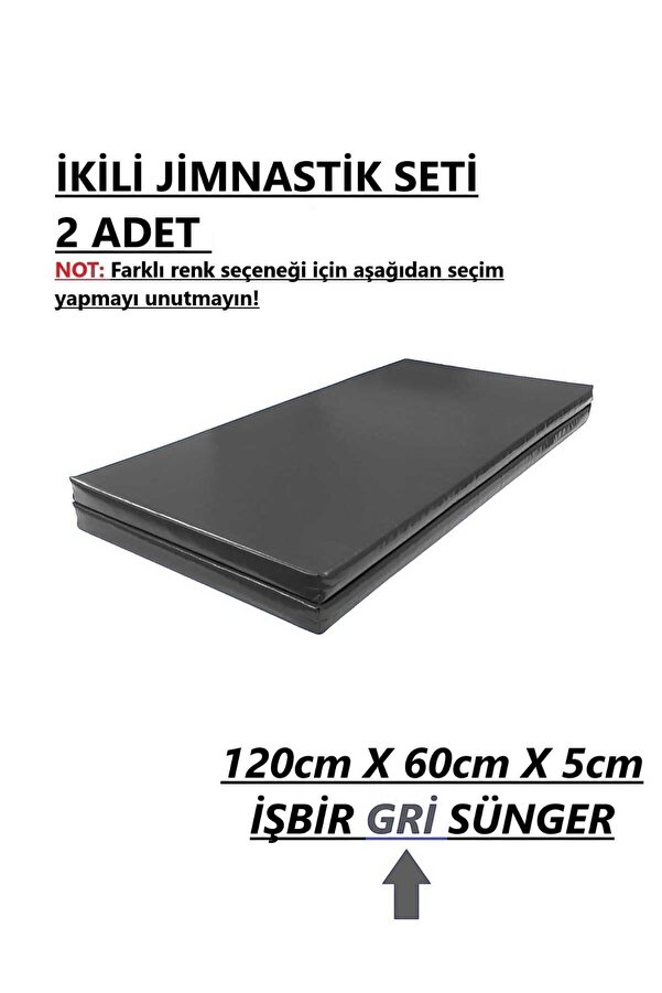 gürteks İkili Set 60x120x5 Cm Çocuk Jimnastik Minderi (PVC)