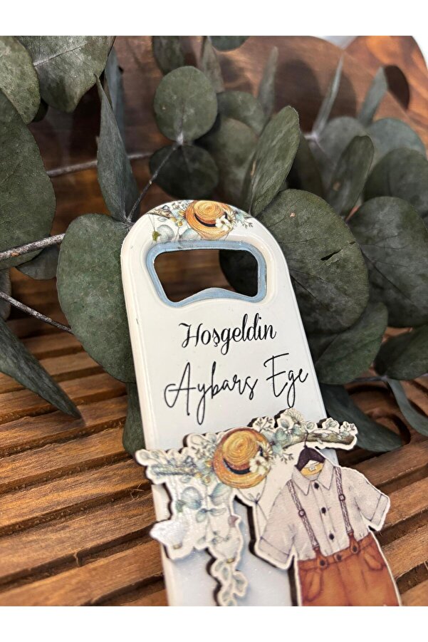 Gizem Graphic Erkek Bebek Vintage Açacak Magnet 20'li Paket