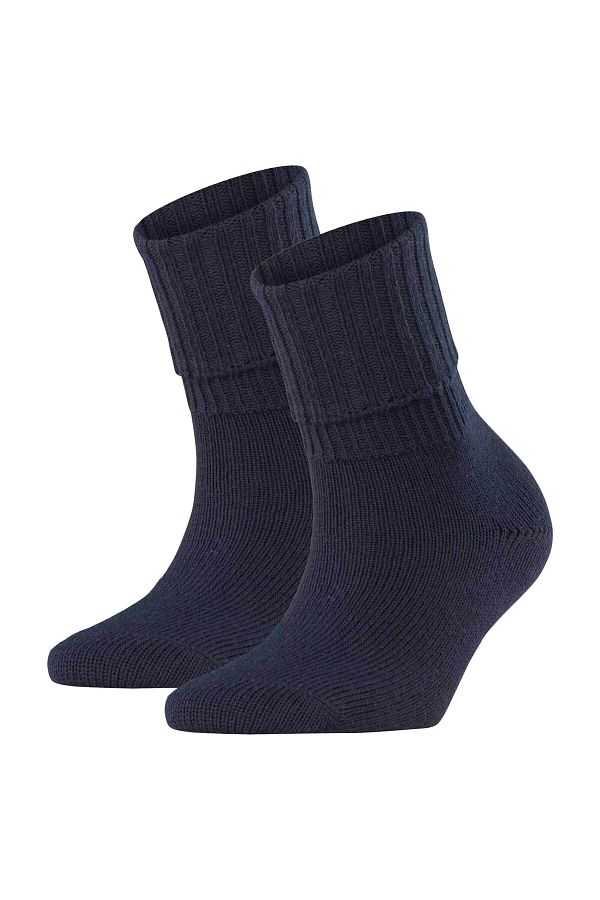 FALKE-Damen Socken 2er Pack – Striggings Rib, Kurzssocken, Umschlagsocken, Logo, einfarbig, lang 1