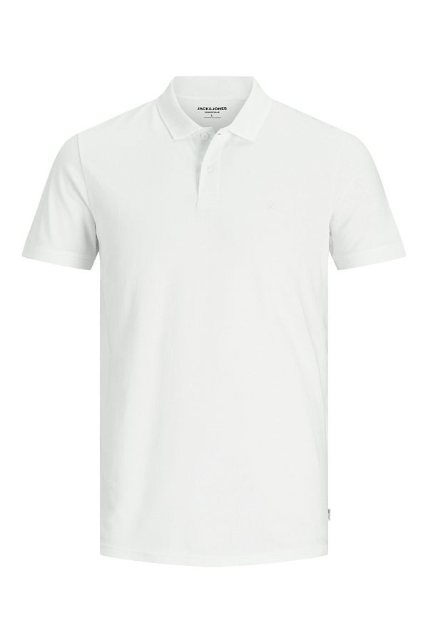 Jack & Jones-Tricou cu mânecă scurtă pentru bărbați JJEBASIC POLO SS NOOS alb 101069441 . 1