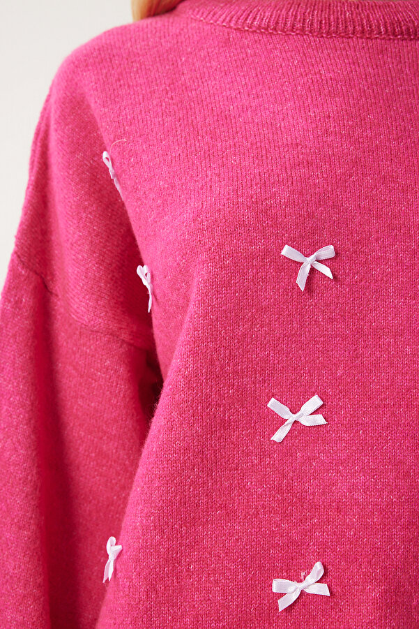 Oversize Pullover Damen Pullover Mit Schleife Pullover Mit