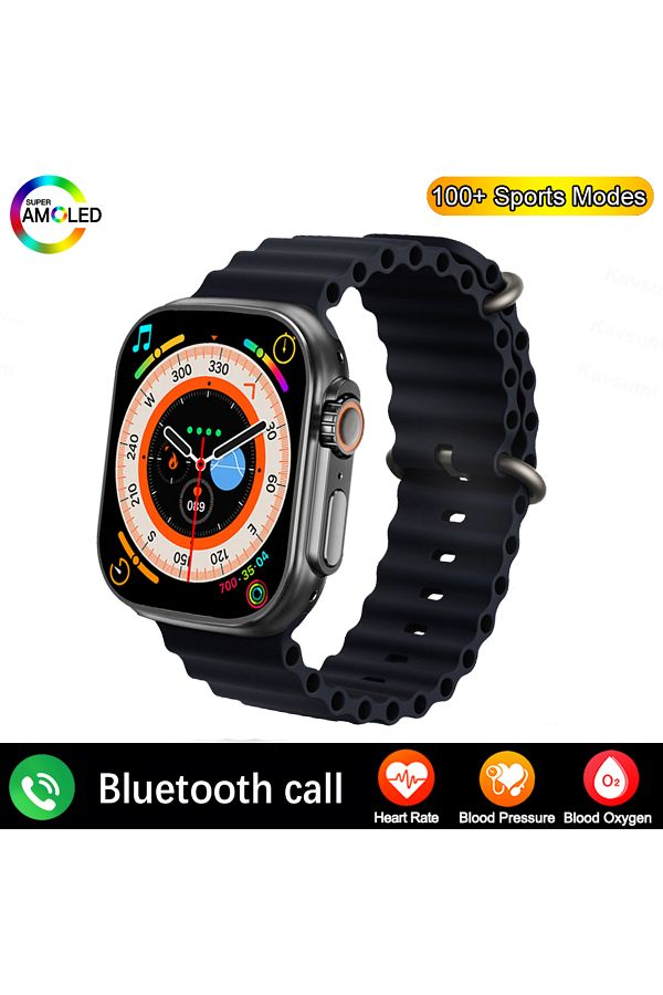 Choice 2024 T900 Ultra 2 Smart Watch Men 49mm Series 8 2.3 AMOLED Screen NFC Compass Waterproof For App. Trendyol
