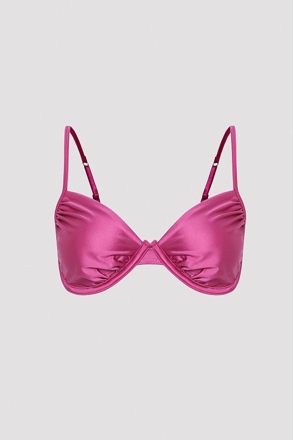 Penti-Sutien Fuchsia cu sârmă 1