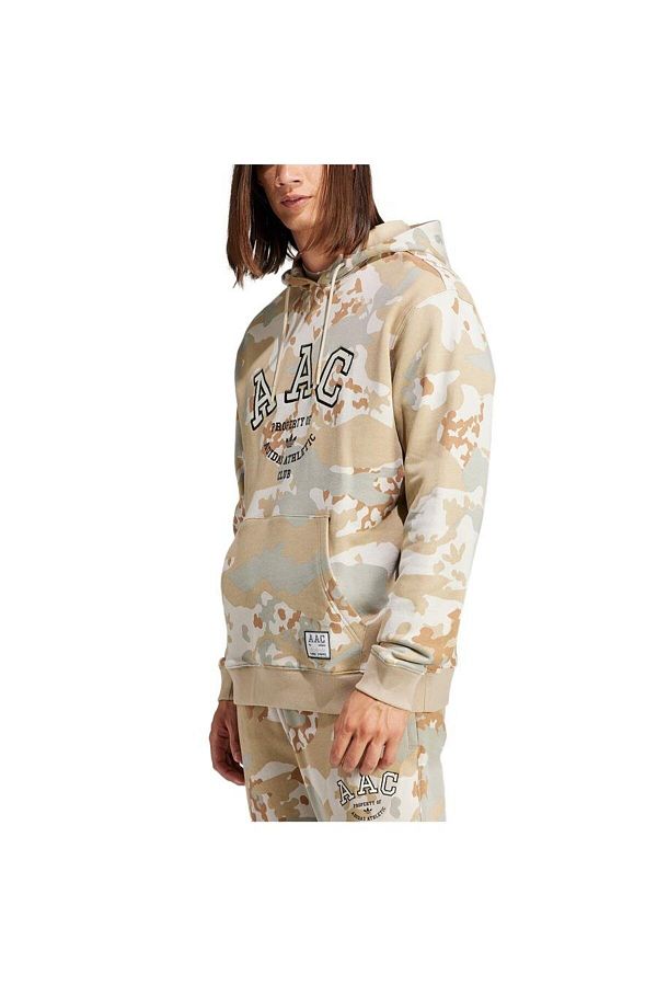 Men's camouflage hooded sweatshirt top