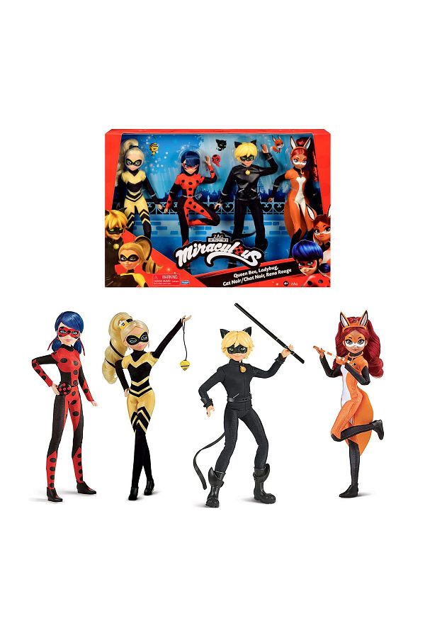 Miraculous Tales of Ladybug Cat Noir Multipack Ladybug Cat Noir Rena Rouge Queen Bee Dolls Trendyol