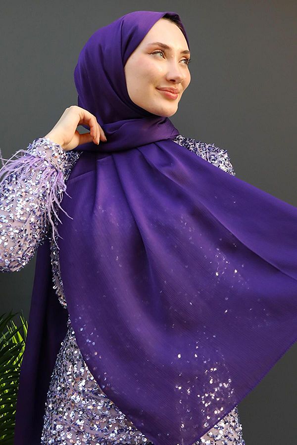 GİZ AGİYİM-Şal violet Janjan 1