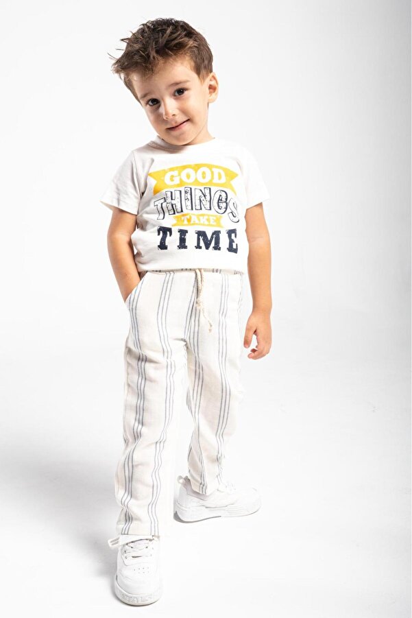 Çelix Kids Unisex Bebek&Çocuk %100 Pamuk Müslin Pantolon