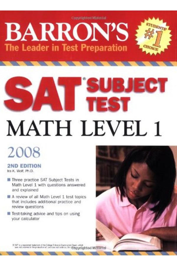 Kaplan-Barron's SAT Subject Test Math Level 1 2008 1