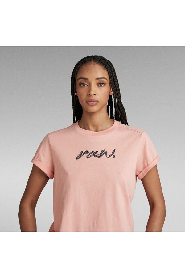 G STAR RAW T Shirt Pink Regular fit Trendyol