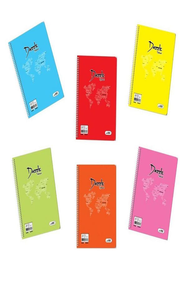 HELSOL-Umut Dazzle Soft A4 - 120 Sheets Lined Spiral Pp Cover Notebook 1