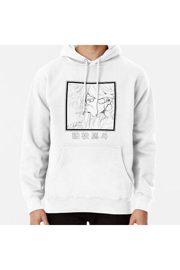 exans moda Nagito Komaeda Danganronpa Gun Manga Drawing Printed Sweatshirt Trendyol
