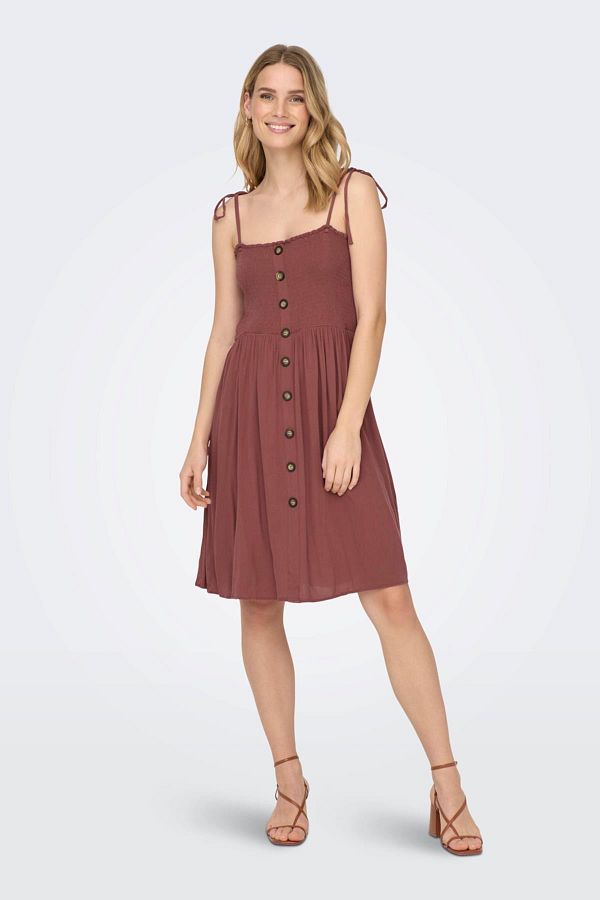 Only Onlann ka S l Smock Dress Wvn Noos Tile Trendyol