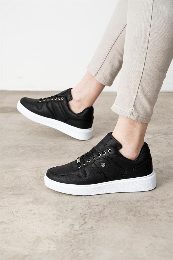 L.A Polo 303 Black Color White Sole Unisex Casual Shoes Trendyol