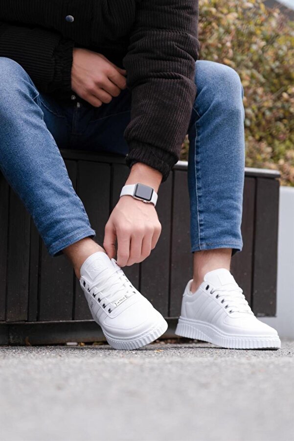 Jeans White Flat Shoes Men Spring Summer Shoes Men Sneakers Casual