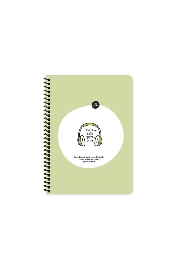 Hisli Şeyler-16.5*22.5 80yp.drawing Sticker - I Want to Rest Notebook 1