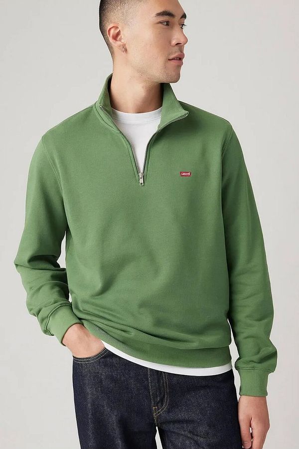 Levi s Original Half Zip Green Sweatshirt 001Tu 0001 Trendyol