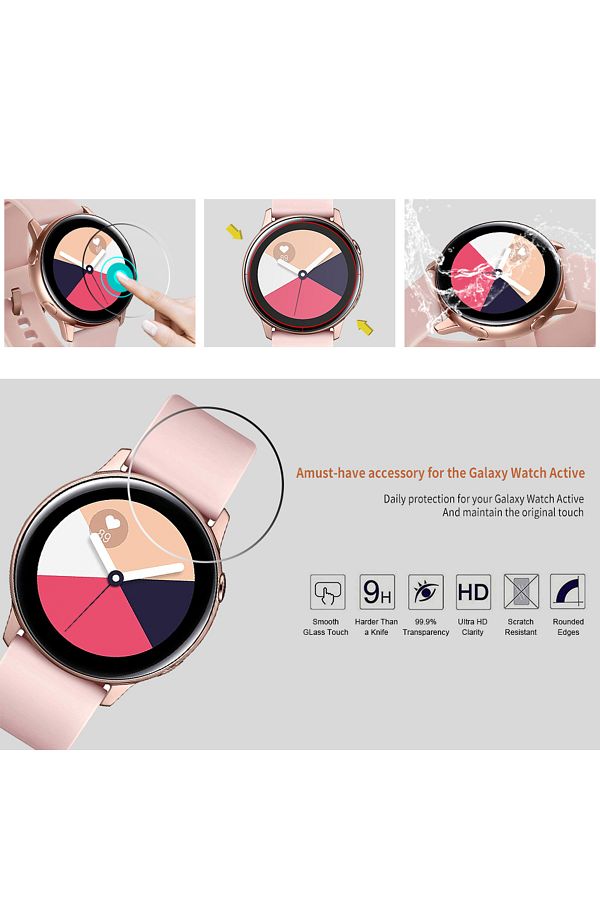Choice 1 4pcs Tempered Glass Screen Protector for Samsung Galaxy Watch 42mm 46mm High Screen Touch Sensi. Trendyol